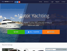 Tablet Screenshot of motoryachting.com